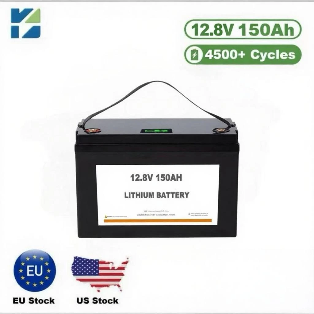 KNY 12.8V 150Ah LiFePO₄ Battery — Lead-Acid to Lithium (Energy Storage / Backup Power / Small Equipment)