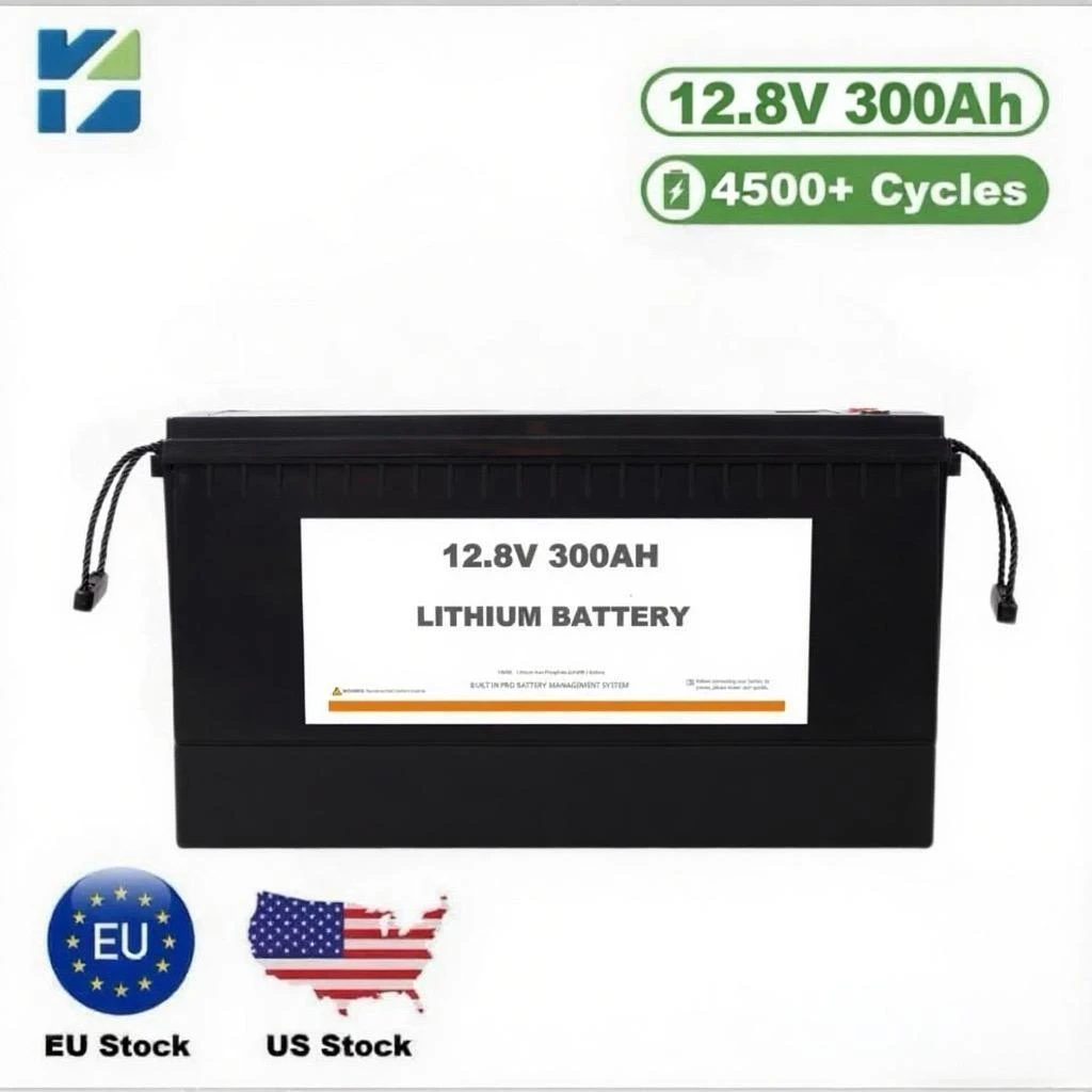 KNY 12.8V 300Ah LiFePO₄ Battery — Lead-Acid to Lithium (Energy Storage / Backup Power / Small Equipment)