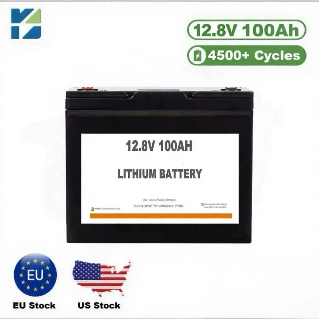 KNY 12.8V 100Ah LiFePO₄ Battery — Lead-Acid to Lithium (Energy Storage / Backup Power / Small Equipment)