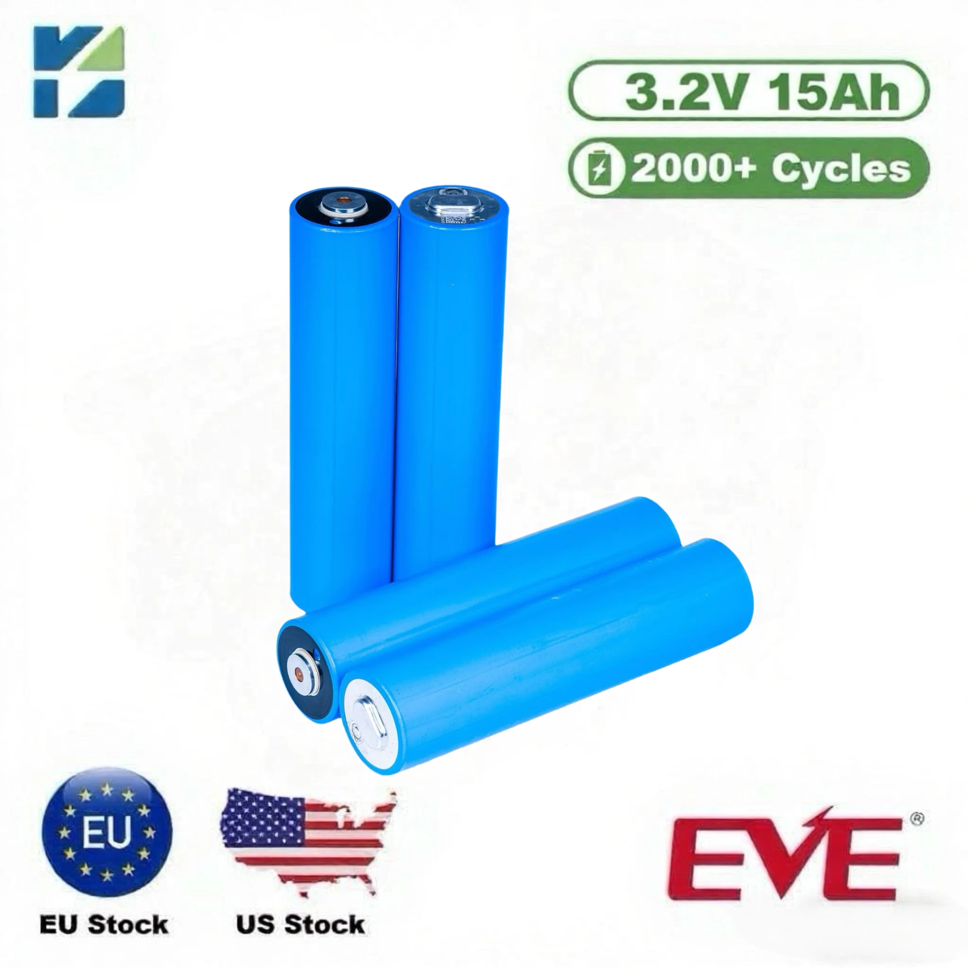EVE 33140 20Ah 3.2V Cylindrical LiFePO4 Battery (EV Power)
