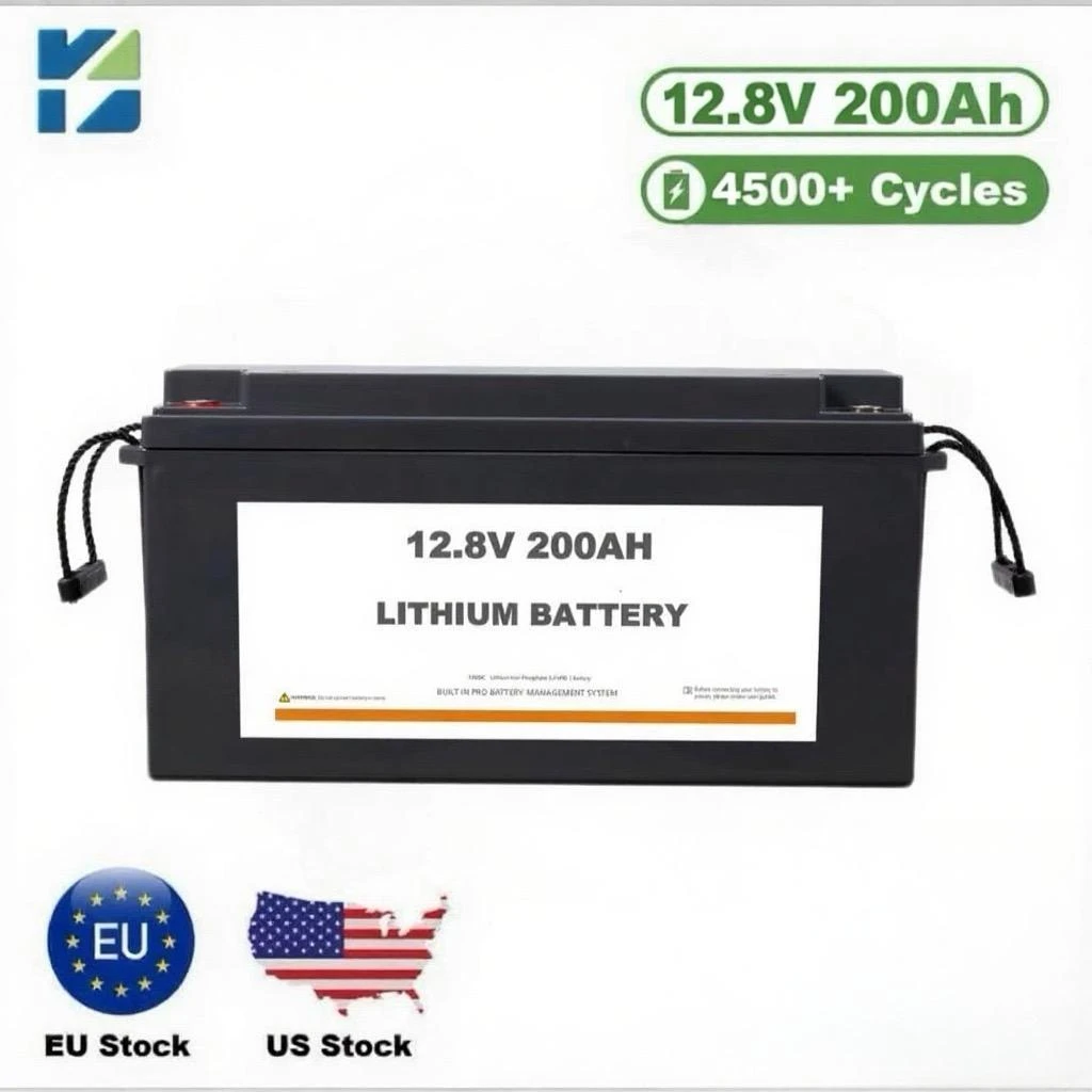 KNY 12.8V 200Ah LiFePO₄ Battery — Lead-Acid to Lithium (Energy Storage / Backup Power / Small Equipment)