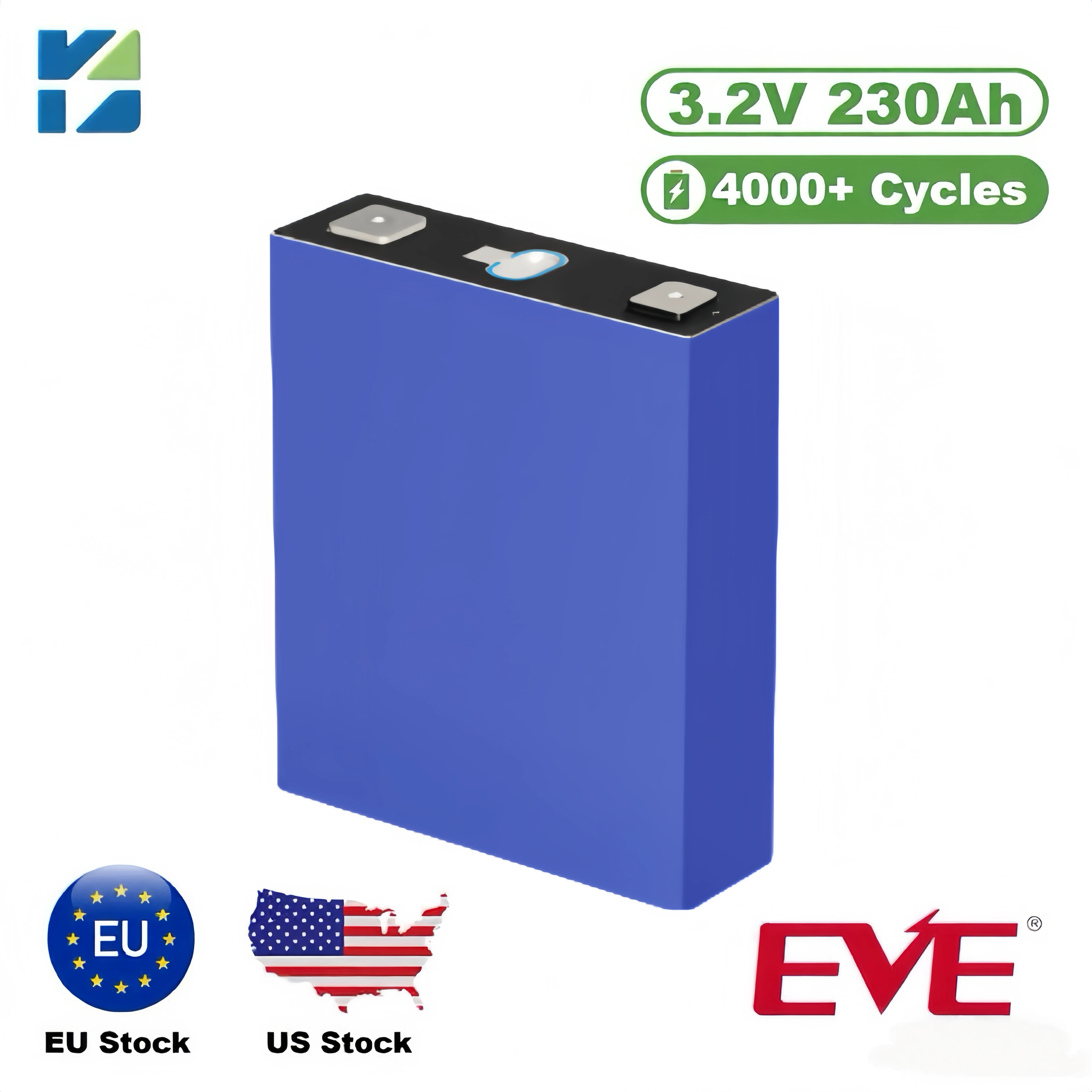 EVE 230Ah 3.2V LiFePO4 Battery (Passenger Vehicle Power)
