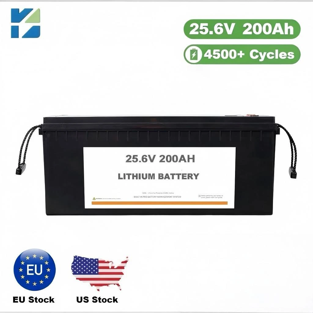 KNY 25.6V 200Ah LiFePO₄ Battery — Lead-Acid to Lithium (Energy Storage / Backup Power / Small Equipment)